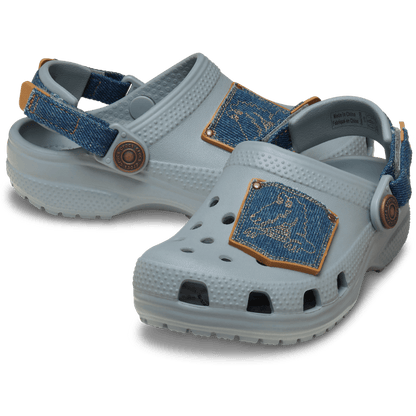 Crocs Toddler Classic Denim Adjustable Backstrap Clog Outlet