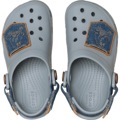 Crocs Toddler Classic Denim Adjustable Backstrap Clog Outlet