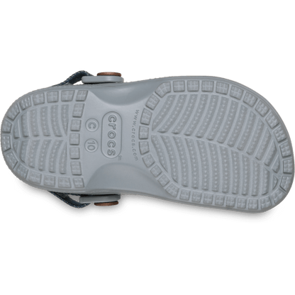 Crocs Toddler Classic Denim Adjustable Backstrap Clog Outlet