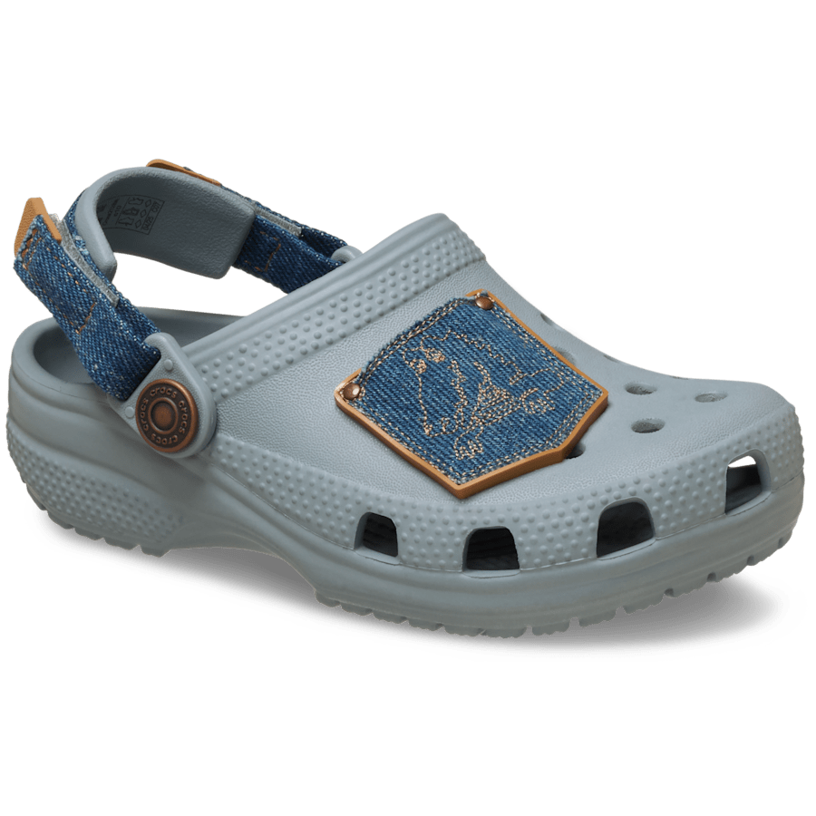 Crocs Toddler Classic Denim Adjustable Backstrap Clog Outlet