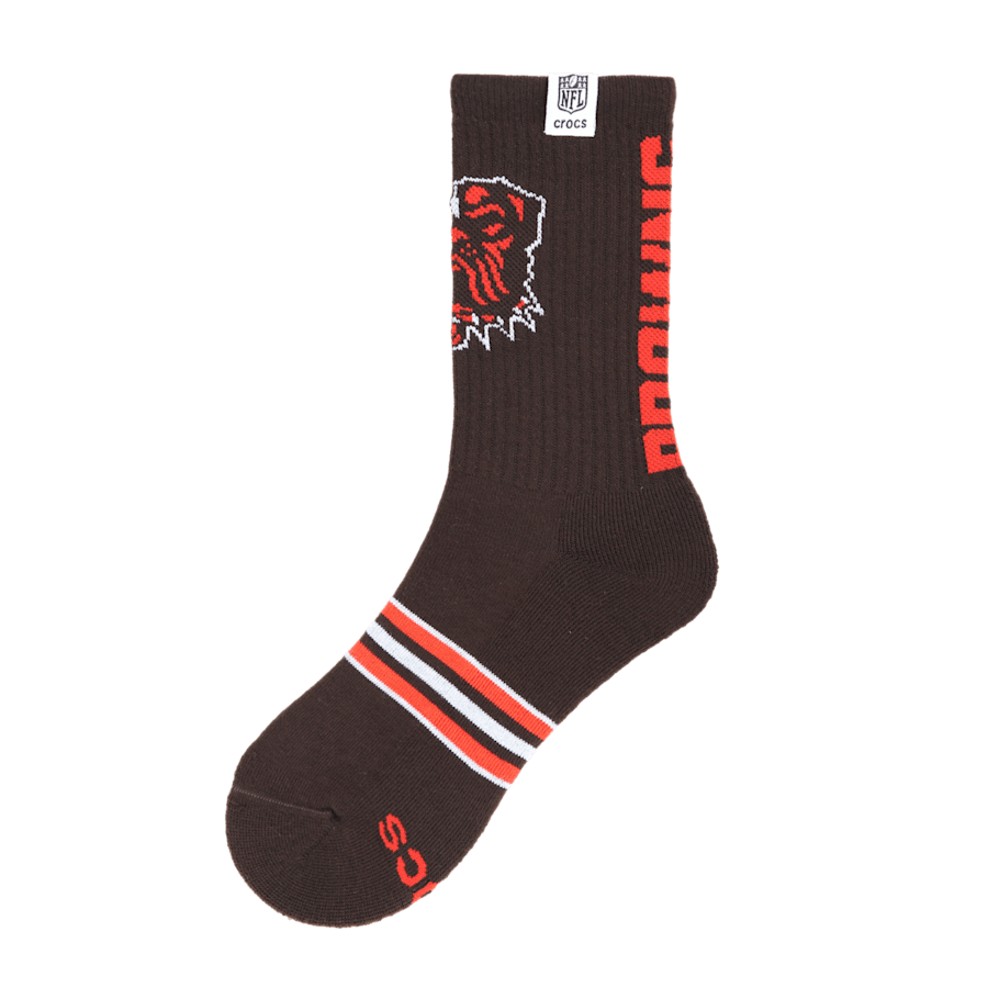 Crocs NFL Cleveland Browns Crocs Socks On Sale