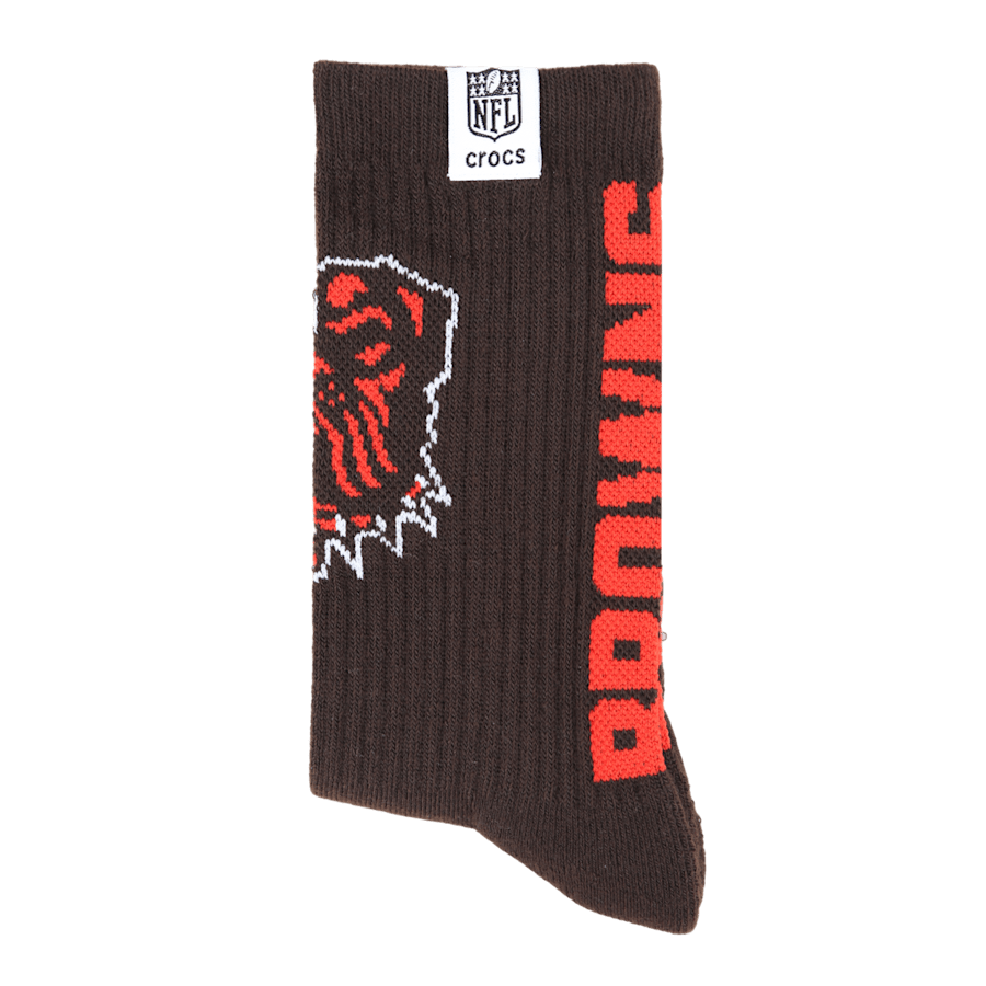 Crocs NFL Cleveland Browns Crocs Socks On Sale