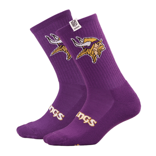 Crocs NFL Minnesota Vikings Crocs Socks Discount