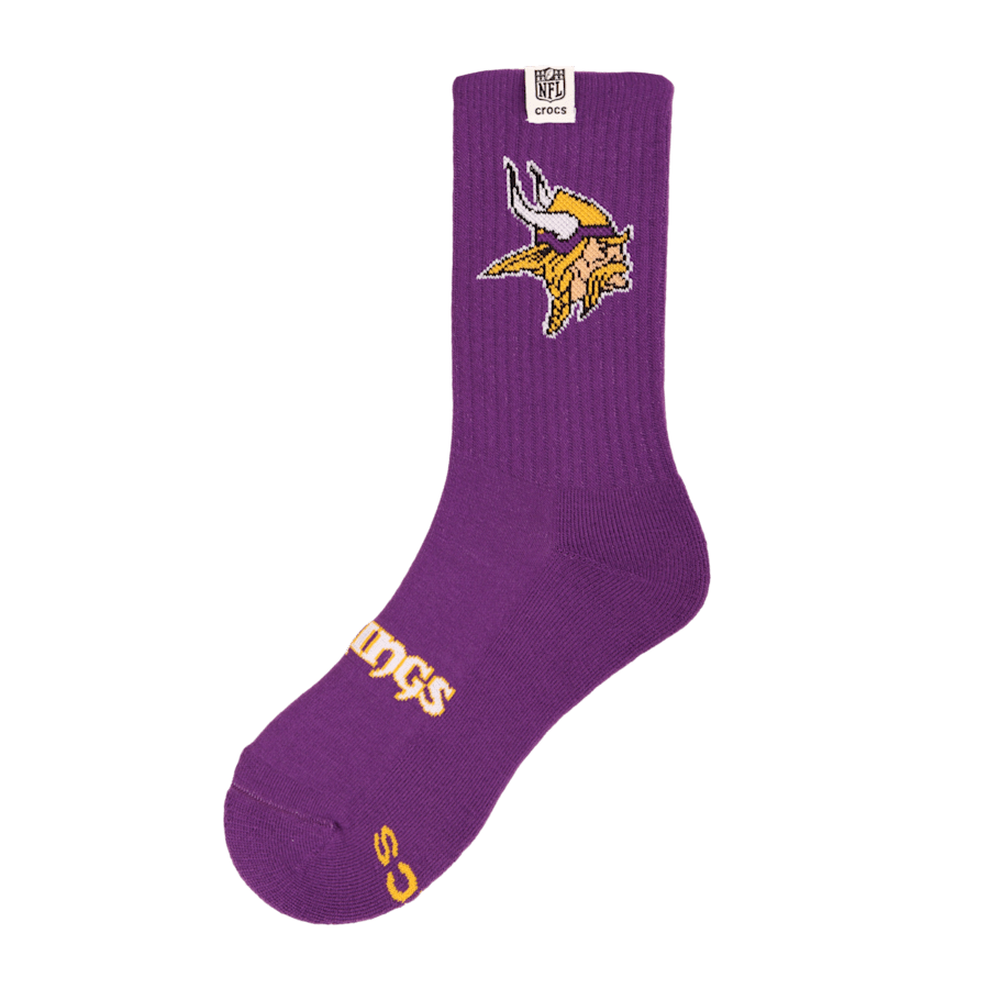 Crocs NFL Minnesota Vikings Crocs Socks Discount