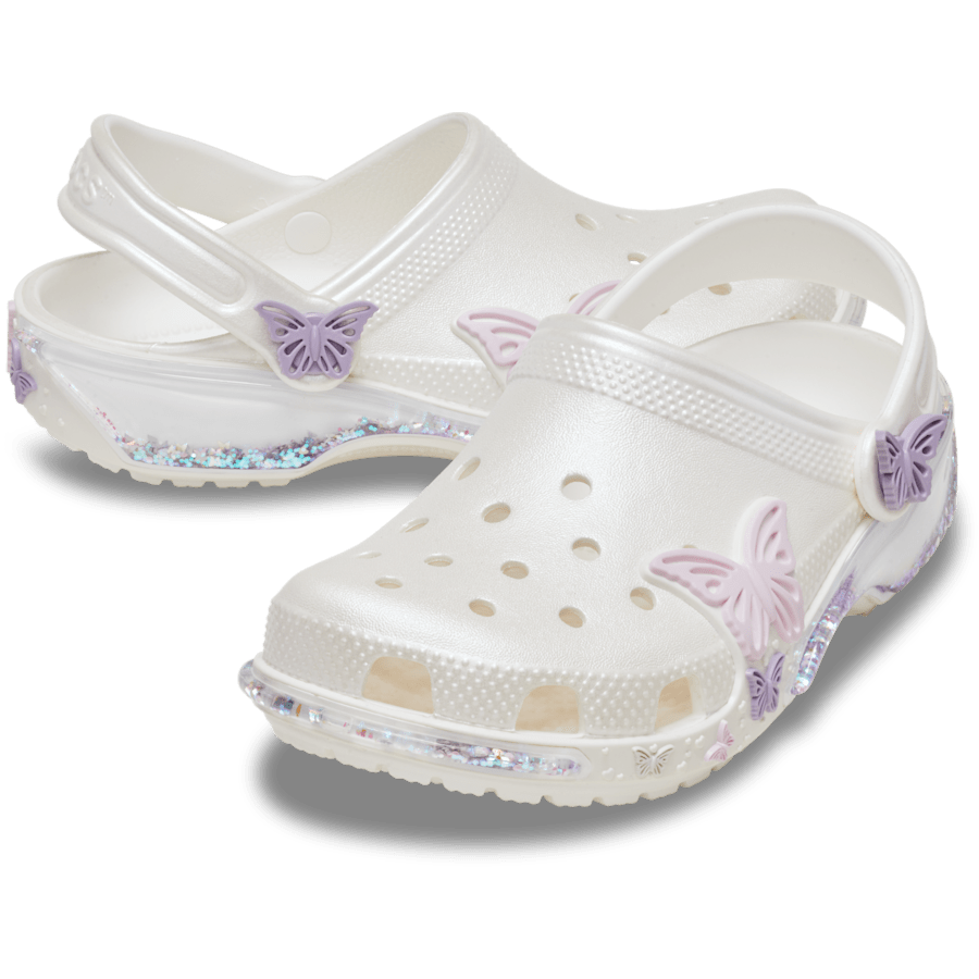 Crocs / Toddler Classic Butterfly Sparkle Shaker Clog Discount
